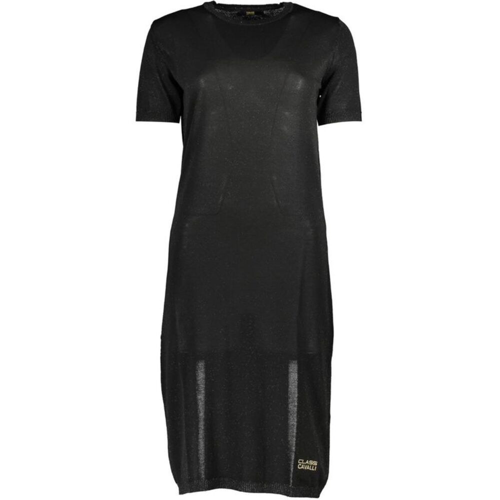 Cavalli Class Nero Viscosa Women Women's Dress